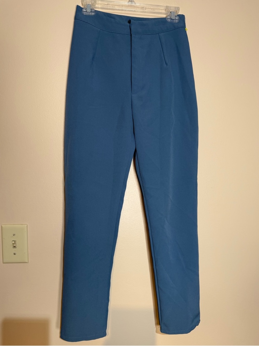 Missguided Teal-Blue Slim Tapered Chinos